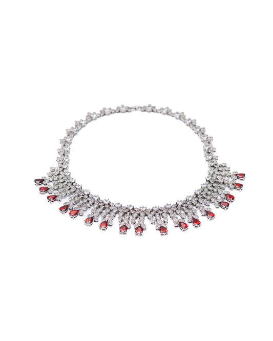 RED CARNIVAL BONQUET NECKLACE