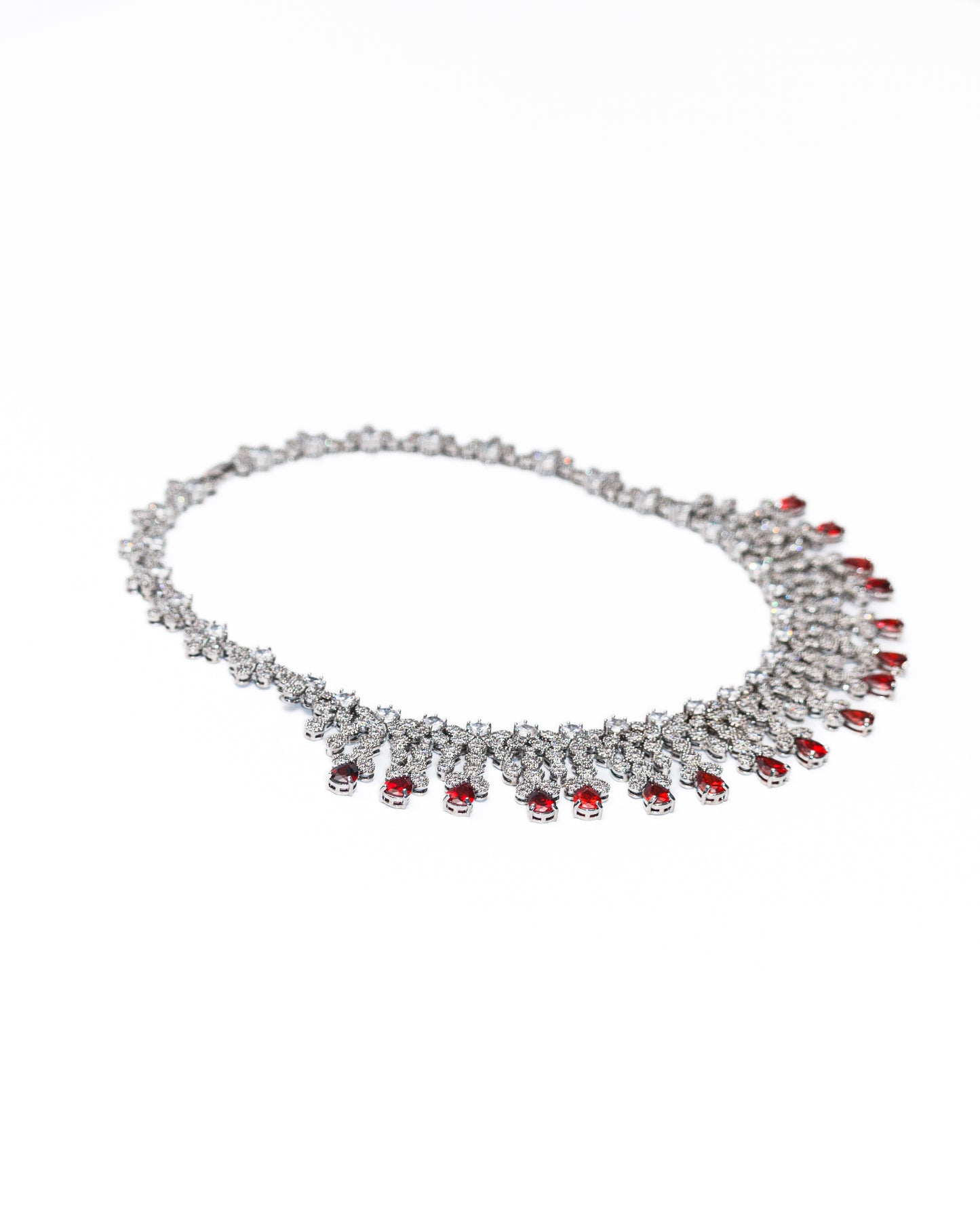 RED CARNIVAL BONQUET NECKLACE