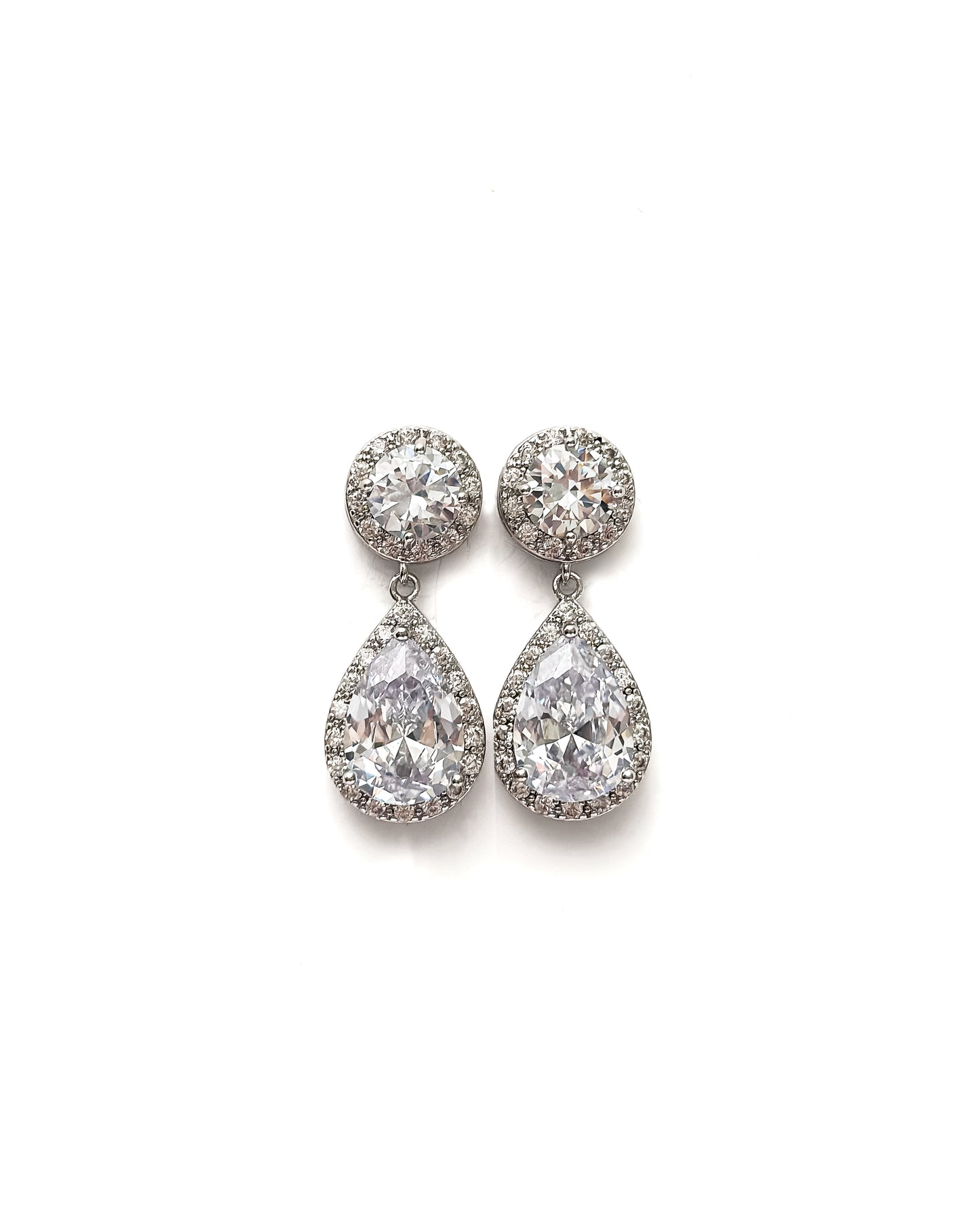 CLASSIC HALO DROP EARRINGS