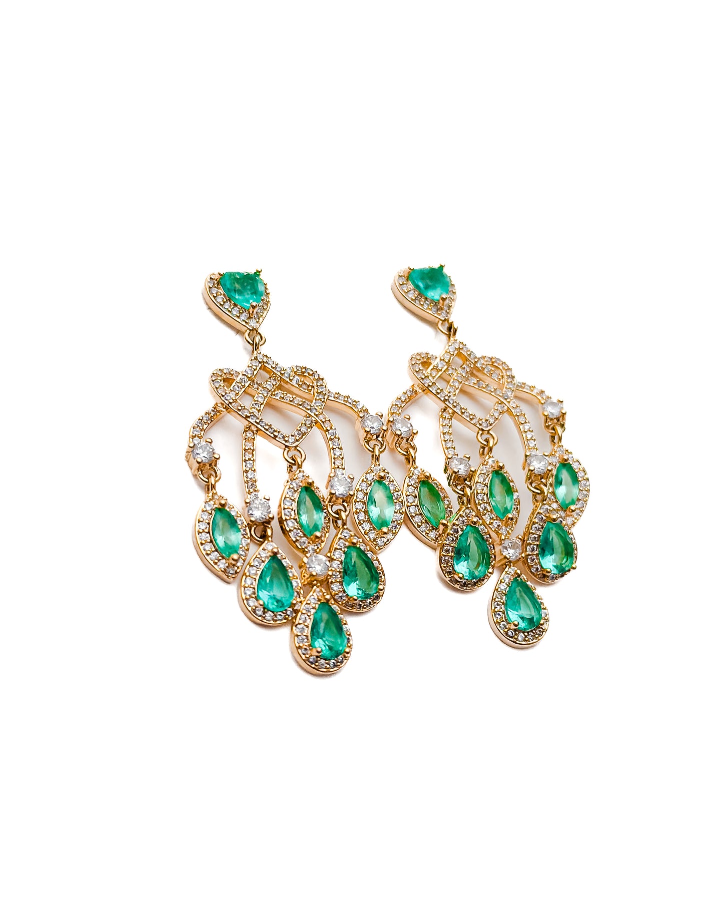 VINE CHANDELIER EARRINGS