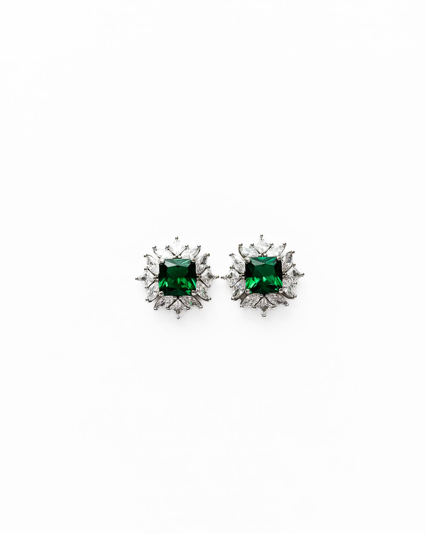 HELIO GREEN HALO EARRINGS