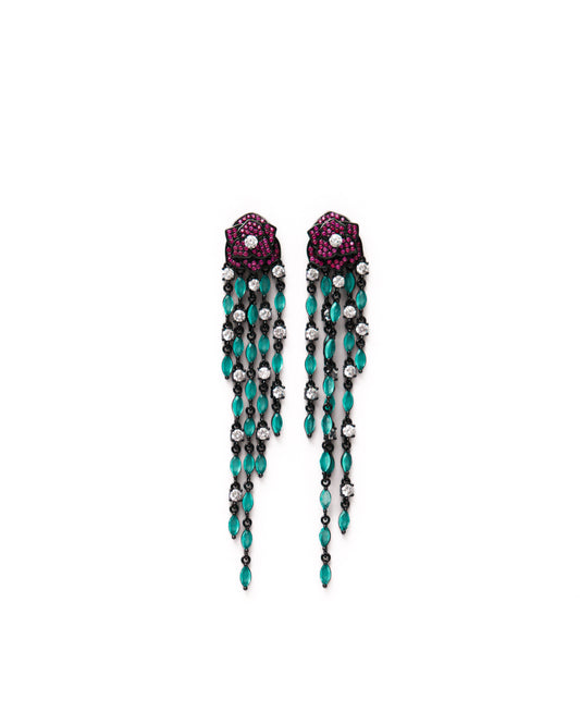 FLORAL WATERFALL EARRINGS