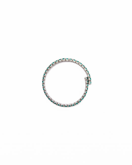 HELIO GREEN TENNIS BRACELET